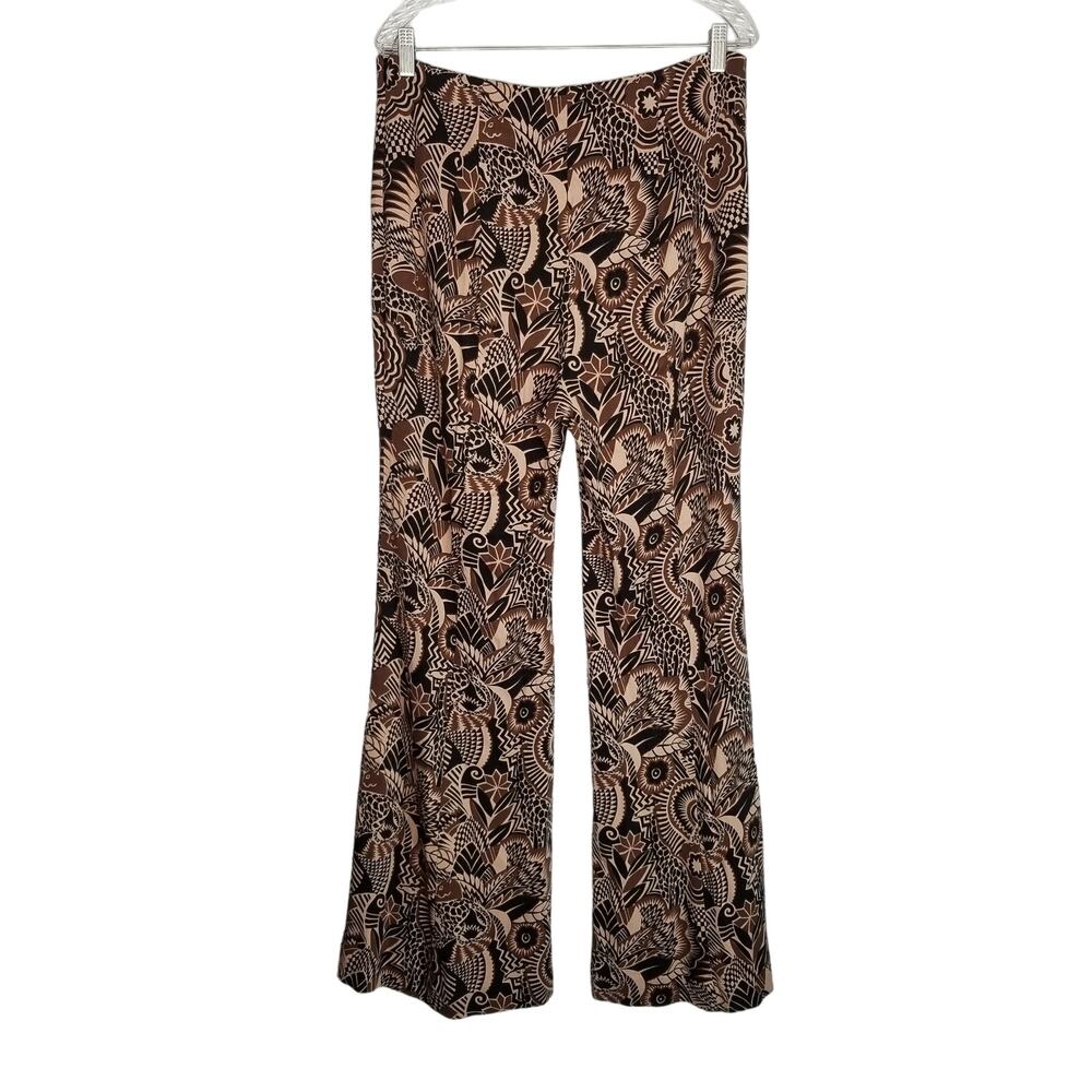 By Anthropologie Drapey Flare Leg Pants, Size 10 - Picture 4 of 11